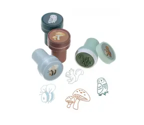 Little Dutch Pečiatky samofarbiace 16 ks Forest Friends / od 3 rokov
