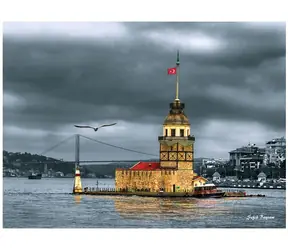 ANATOLIAN Puzzle Nostalgická Dievčenská veža, Turecko / 1000 dielikov / od 12 rokov