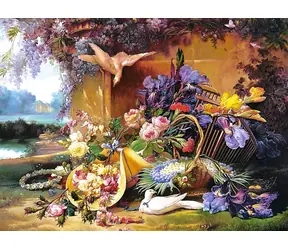 Castorland 200276 Puzzle Zátišie s kvetinami