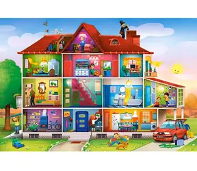 Castorland 040346 Puzzle Život v dome MAXI