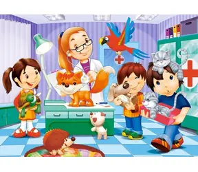 Castorland 06847 Puzzle U veterinára