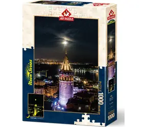 ART PUZZLE 5241 Svietiace puzzle Galatská veža / 1000 dielikov / od 15 rokov