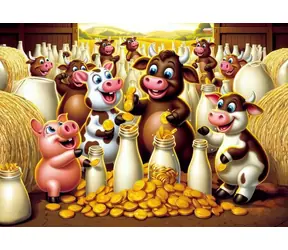 ART PUZZLE 35041 Puzzle Mliečny poklad / 25 dielikov / od 3 rokov