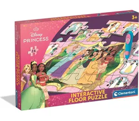 Clementoni Podlahové puzzle s interaktívnym perom Princezné 24 dielikov / od 3 rokov