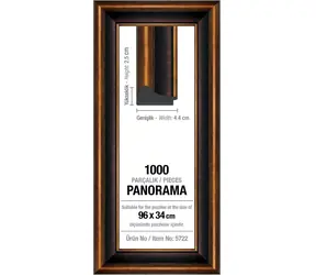 ART PUZZLE 5722 Rám na puzzle 96x34cm hnedá