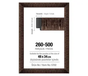 ART PUZZLE 5702 Rám na puzzle 48x34cm hnedý