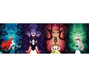 Clementoni 39894 Panoramatické puzzle Disney princeznej a zloduši 1000 dielikov