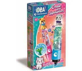 Clementoni IDEA Kreatívna sada na výrobu zvýrazňovačov Sweet Pets / od 6 rokov