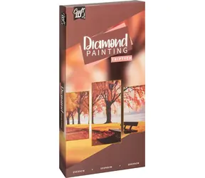 CRAFT ID Diamantové maľovanie na ráme Krajina triptych 40x20 cm + 30x20 cm