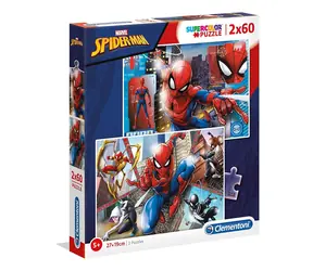 Clementoni 21608 Puzzle Spiderman: Do akcie 2x60 dielikov