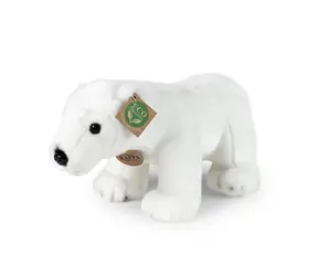 Rappa Plyšový medveď ľadový stojaci 30 cm / ECO-FRIENDLY / od 0 mesiacov