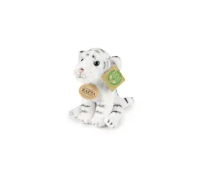 Rappa Plyšový tiger biely sediaci 15 cm / ECO-FRIENDLY / od 0 mesiacov