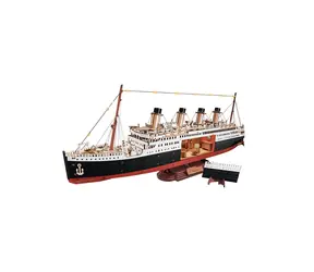 Robotime 3D drevená skladačka Večná plavba Atlantikom 1912 / 433 dielikov / od 14 rokov