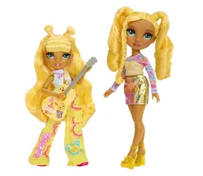 MGA Rainbow High Junior FASHION bábika v rockovej kapele - Sunny / od 4 rokov
