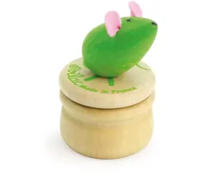 Vilac Drevený box na zúbky Myška zelená