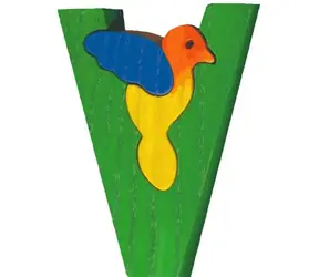 Fauna Abeceda písmeno V vtáčik / od 3 rokov