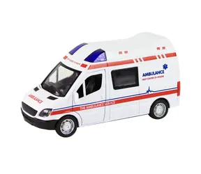 Rappa 215634 Kovová sanitka - auto so zvukom a svetlom / od 3 rokov