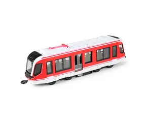 Rappa 235571 Kovová električka červená 20 cm / od 3 rokov