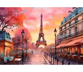 BlueBird Puzzle Paríž et la Grande Dame