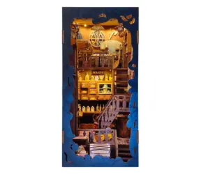 2Kids Toys 3D skladačka Zarážka na knihy Miniatúra domčeka Magická knižnica