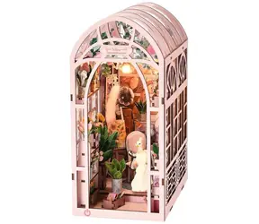 2Kids Toys 3D skladačka Zarážka na knihy Miniatúra domčeka Skleník umelkyne