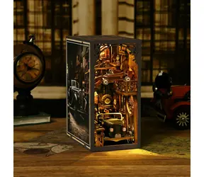 2Kids Toys 3D skladačka Zarážka na knihy Miniatúra domčeka Vintage auta