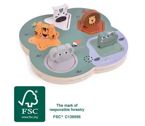 Small Foot 3D puzzle so zvukmi zvierat Safari