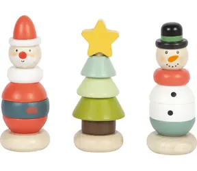 Small Foot Drevená vianočná nasadzovacia figúrka 1 ks