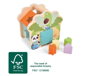 Small Foot Drevená vkladačka Priatelia z džungle