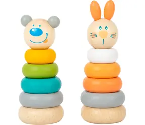 Small Foot Nasadzovacia veža pastelová 1 ks