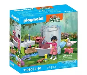 Playmobil® Animals & Friends 71950 Kúpanie zvieratiek / Počet dielikov: 34 / od 4 rokov