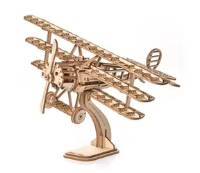 Little Story 3D drevená skladačka Lietadlo Trojplošník