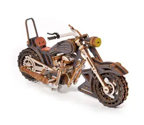 Little Story 3D drevená skladačka Yankee Chopper sivý