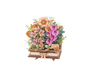 Robotime 3D drevená skladačka Kvitnúce kniha