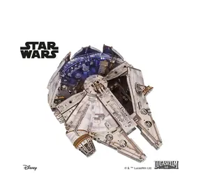 Ugears 3D drevená mechanická skladačka Star Wars Millennium Falcon