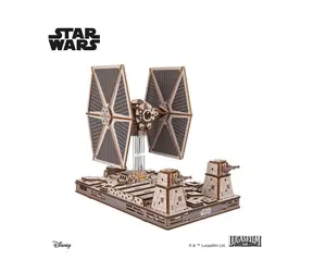 Ugears 3D drevená mechanická skladačka Star Wars Stíhačka TIE