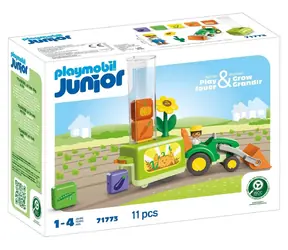 Playmobil® Junior 71773 Traktor so sádzacím zariadením / Počet dielikov: 11 / od 1 roka