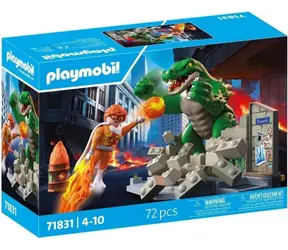 Playmobil® PLAYMO-FRIENDS 71831 Súboj s obrím jašterom / Počet dielikov: 72 / od 4 rokov