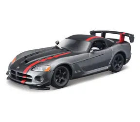 Bburago Dodge Viper SRT 10 ACR sivá metalíza-matná čierna 1:24 / od 3 rokov