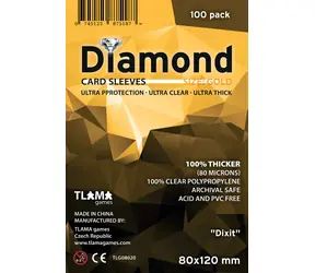 TLAMA games Obaly na karty Diamond Gold: "Dixit" (80x120 mm) (80 mikrónov, 100 ks)