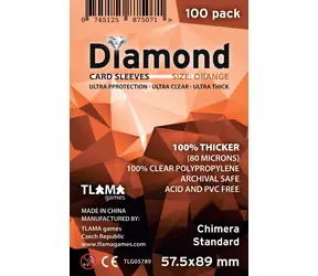 TLAMA games Obaly na karty Diamond Orange: Chimera Standard (57,5x89 mm) (80 mikrónov, 100 ks)