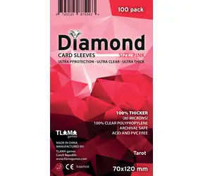 TLAMA games Obaly na karty Diamond Pink: Tarot (70x120 mm) (80 mikrónov, 100 ks)
