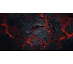 TLAMA games Herná podložka (playmat) 180 x 90 cm (6'x3') - rôzne motívy (neoprénová, obšitá, playmat) Láva (Lava)