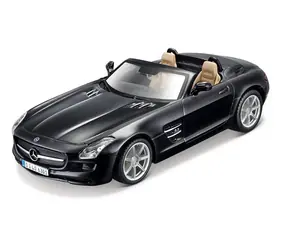 Bburago Mercedes - Benz SLS AMG Roadster čierna metalíza 1:32 / od 3 rokov