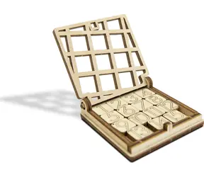 Wooden City 3D puzzle hra mini 15 - posuvný hlavolam / od 14 rokov