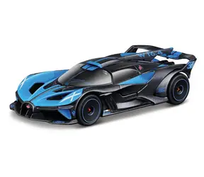 Bburago RACE Bugatti Bolide v dekoratívnom boxe - modrá & čierna metalíza 1:43 / od 14 rokov