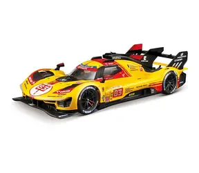 Bburago RACING Ferrari 499P - 24h Le Mans Livery 2024 žltá / 1:24 / od 14 rokov