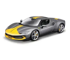 Bburago RACE + PLAY Ferrari 296 GTB ASSETTO FIORANO šedá metalíza / 1:18 / od 3 rokov
