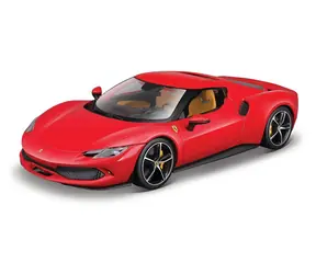 Bburago RACE+PLAY Ferrari 296 GTB červená / 1:18 / od 3 rokov