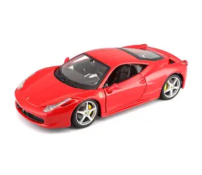 Bburago RACE+PLAY Ferrari 458 Italia červená / 1:24 / od 3 rokov